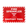 Fire Sprinkler Shutoff Tool Sign