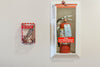 Fire Sprinkler Stopper Tool + Wall Mount Combo next to extinguisher